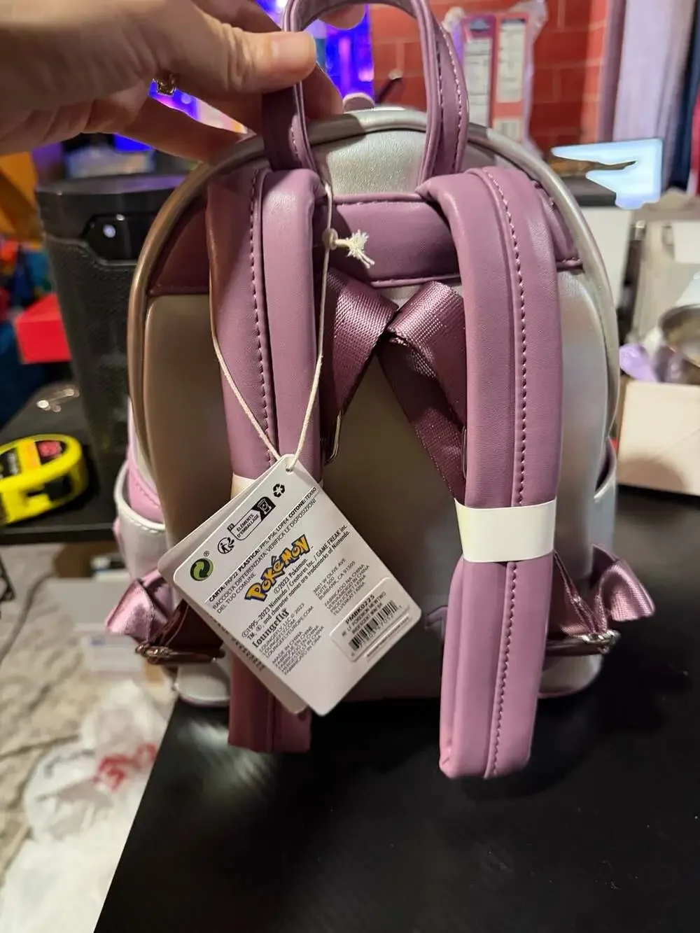 Loungefly Pokémon Mewtwo Iridescent Mini Backpack New With Tags